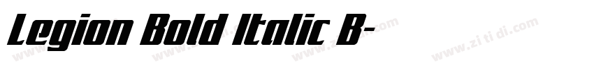 Legion Bold Italic B字体转换
